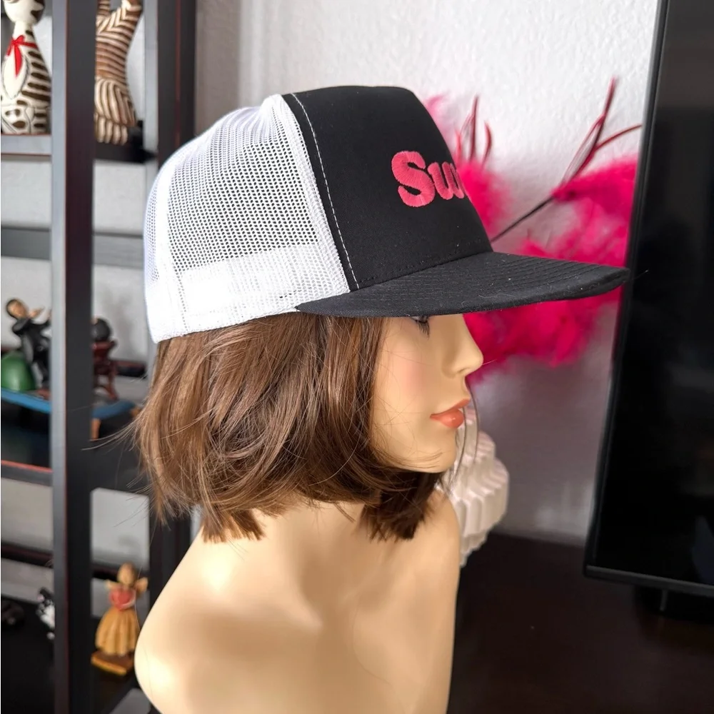 Swell Black and Pink Women's Trucker Cap